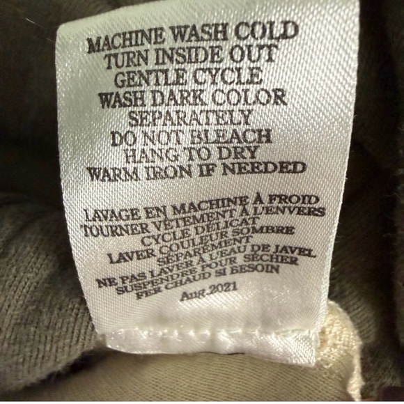 Z Supply Cannon Quilted Sherpa Jacket Dusty Olive Small Cozy Fleece Snap Front - Picture 8 of 8